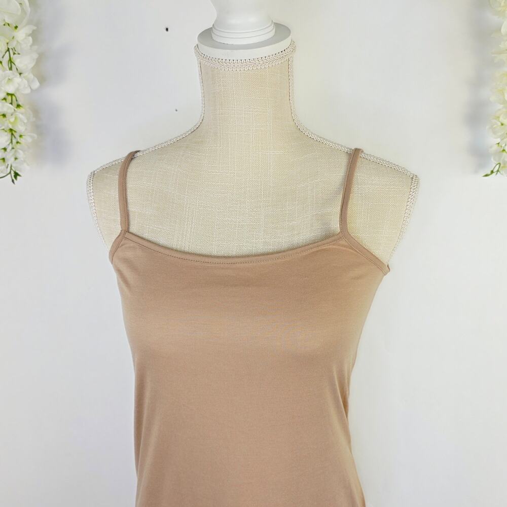 Altar’d State Lace Hem Slip Dress Small Tan Layering Slip Extender Boho Cottage - Picture 4 of 12